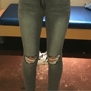 Grey distressed pacsun jeans